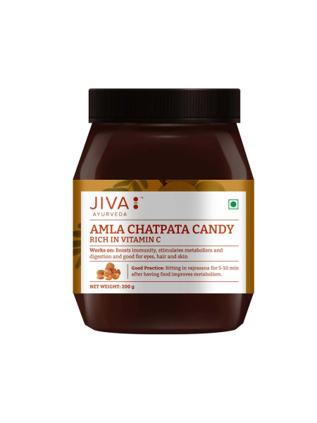 Леденцы с амлой, 400 г, Джива Аюрведа; Amla Chatpata Candy, 400g, Jiva Ayurveda