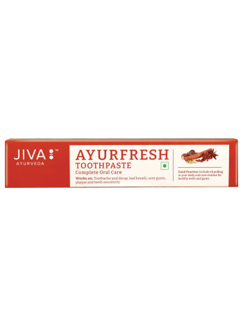 Зубная паста Аюрфреш, Джива Аюрведа; Ayurfresh toothpaste, Jiva Ayurveda