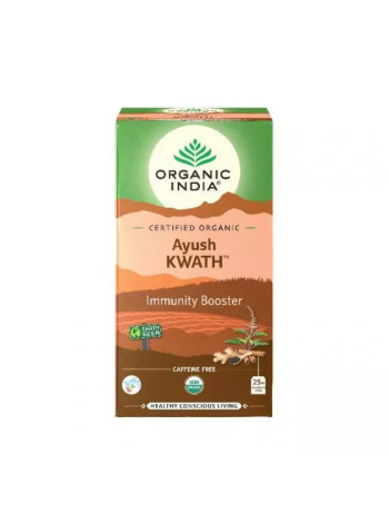Аюш Кватх: Иммунитет в каждом пакетике (25 шт., Organic India)