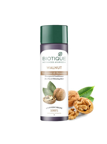 Шампунь-кондиционер Биотик с грецким орехом: объем и легкость вашим волосам