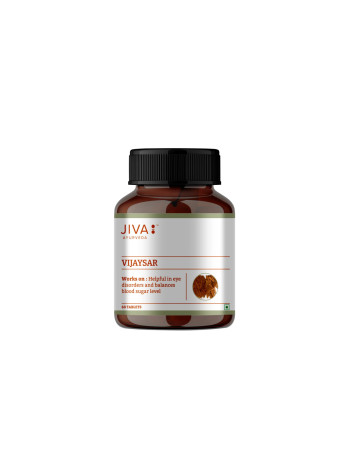 Виджайсар, контроль сахара, 60 таб., Джива Аюрведа; Vijaysar 60 Tablets, Jiva Ayurveda