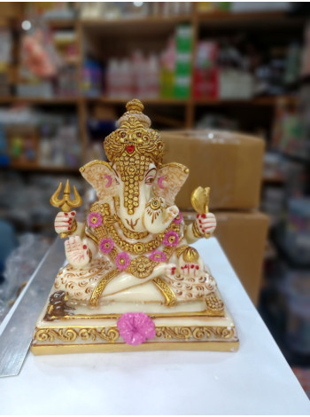 Ганеша из мрамора: 7-дюймовая статуэтка от Rasbiharilal