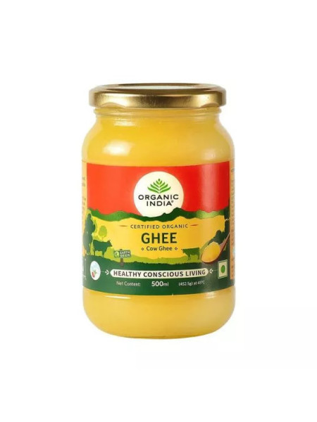 Масло Гхи, 500 мл, Органик Индия; Ghee, 500 ml, Organic India