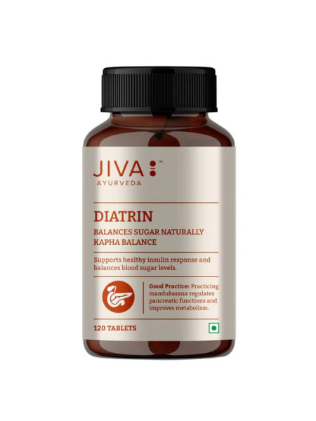 Диатрин: 120 таблеток: контроль сахара в крови и тридоши, от Jiva Ayurveda; Diatrin Tablets, 120 tab, Jiva Ayurveda
