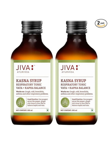 Касна сироп, от кашля,  200 мл - 2 упаковки, Джива Аюрведа; Kasna syrup, 200 ml - 2 packs, Jiva Ayurveda