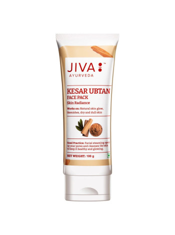 Убтан с сандалом, 100 г, Джива Аюрведа; Kesar Ubtan, 100 g, Jiva Ayurveda