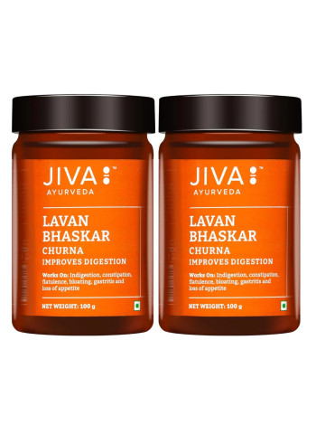 Лаван баскхар чурна, при расстройствах пищеварения, 200 г, Джива Аюрведа; Lavan baskhar churna, 100 g - pack of 2, Jiva Ayurveda