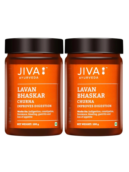 Лаван баскхар чурна, при расстройствах пищеварения, 200 г, Джива Аюрведа; Lavan baskhar churna, 100 g - pack of 2, Jiva Ayurveda