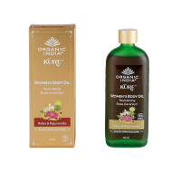 Масло для тела с розой и геранью, 120 мл, Органик Индия; Rose & Geranium Body Oil, 120ml, Organic India