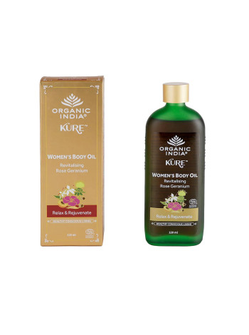 Масло для тела Роза и Герань Organic India: 120 мл органического удовольствия