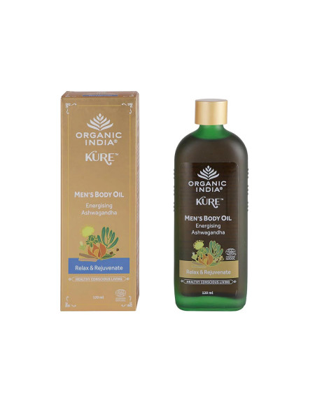 Масло для тела с ашвагандхой, 120 мл, Органик Индия; Body oil with ashwagandha, 120 ml, Organic India