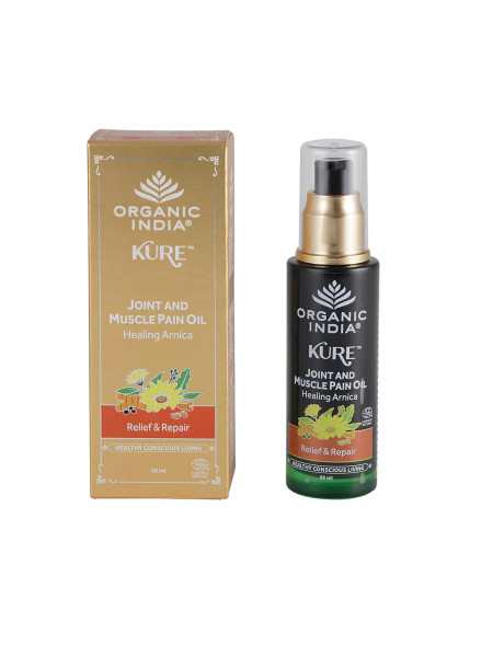 Масло при боли в суставах и мышцах, 60 мл, Органик Индия; Joint and Muscle Pain Oil, 60 ml, Organic India