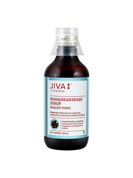 Махадракшади сироп, оздоровительный тоник,  200 мл, Джива Аюрведа; Mahadrakshadi syrup, 200 ml, Jiva Ayurveda