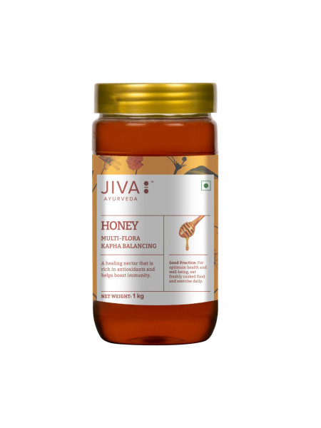 Цветочный мед, 1000 г, Джива Аюрведа; Flower honey, 1000 g, Jiva Ayurveda