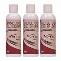 Набор раствора Миноксидила 5% (3 x 60 мл), Морр; Morr Minoxidil Topical Solution USP 5% Set 3 pc, INTAS