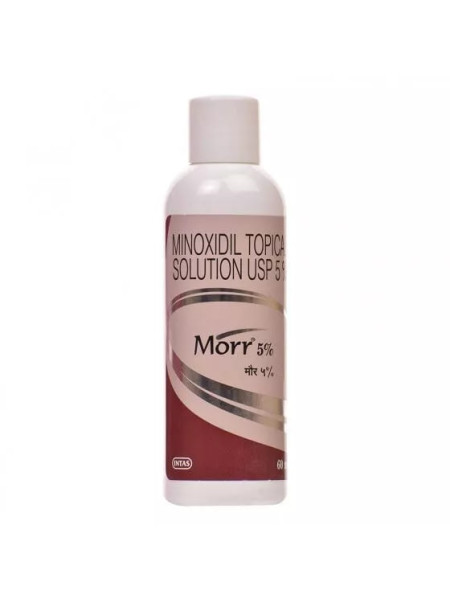 Раствор Миноксидил 5%, для стимуляции роста волос, 60 мл, производитель INTAS; Morr Minoxidil Solution 5%, 60 ml, INTAS
