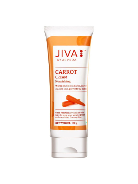Крем омолаживающий с морковью, 100 г, Джива Аюрведа; Cream with carrots, 100 g, Jiva Ayurveda