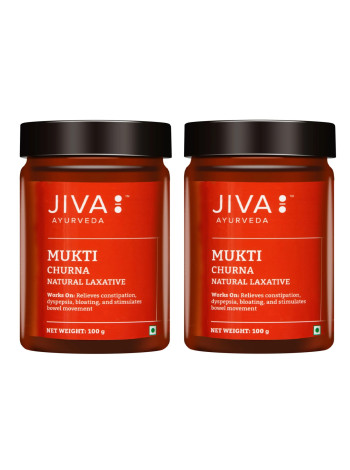 Мукти чурна, слабительное, 200 г, Джива Аюрведа; Mukti churna, 100 g - pack of 2, Jiva Ayurveda