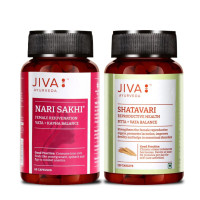 Набор для здоровья женщин: Нари Сакхи 60 капсул + Шатавари 120 таблеток, Джива Аюрведа; Active Women Pack: Nari Sakhi (60 capsules) Shatavari Tablet (120 Tablets), Jiva Ayurveda Набор для здоровья женщин: Нари Сакхи 60 капсул + Шатавари 120 таблеток, Джива Аюрведа; Active Women Pack: Nari Sakhi (60 capsules) Shatavari Tablet (120 Tablets), Jiva Ayurveda