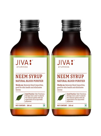 Ним сироп, 200 мл - 2 упаковки, Джива Аюрведа; Neem syrup, 200 ml - 2 packs, Jiva Ayurveda