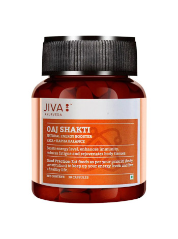 Оадж Шакти, усиление жизненного тонуса, 30 таблеток, Джива Аюрведа; Oaj Shakti, Jiva Ayurveda