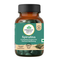 Спирулина, 120 таблеток, Органик Индия; Spirulina, 120 tablets, Organic India