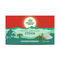 Стевия, натуральный сахарозаменитель, 25 пакетиков, Органик Индия; Stevia, 25 bags, Organic India Стевия, натуральный сахарозаменитель, 25 пакетиков, Органик Индия; Stevia, 25 bags, Organic India