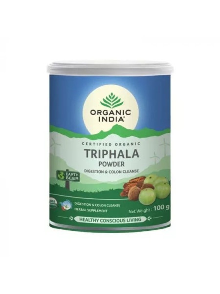 Трифала чурна, 100 г, Органик Индия; Triphala churna, 100 g, Organic India