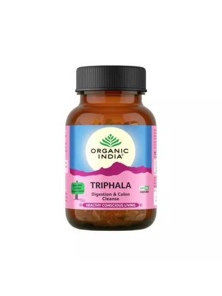 Трифала, 180 капсул, Органик Индия; Triphala, 180 capsules, Organic India