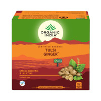Чай туласи с имбирем, 50 пакетиков, Органик Индия; Tulsi Tea with Ginger, 50 bags, Organic India Чай туласи с имбирем, 50 пакетиков, Органик Индия; Tulsi Tea with Ginger, 50 bags, Organic India