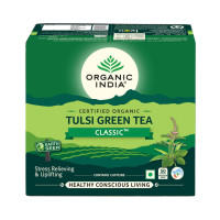 Чай тулси зеленый с бергамотом, 50 пакетиков, Органик Индия; Tulsi Green Tea Earl Grey, 50 sachets, Organic India Чай тулси зеленый с бергамотом, 50 пакетиков, Органик Индия; Tulsi Green Tea Earl Grey, 50 sachets, Organic India
