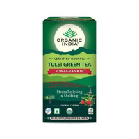 Зеленый чай тулси с гранатом, 25 пакетиков, Органик Индия; Green Tea Tulsi with Pomegranate, 25 bags, Organic India Зеленый чай тулси с гранатом, 25 пакетиков, Органик Индия; Green Tea Tulsi with Pomegranate, 25 bags, Organic India