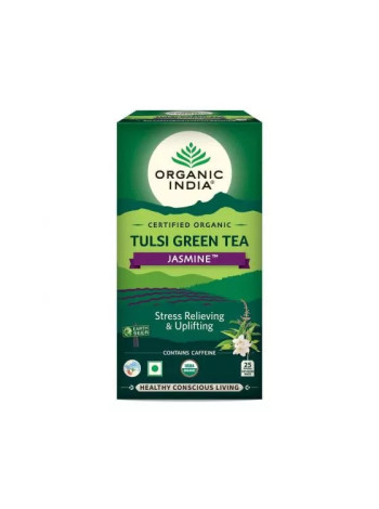 Органик чай Тулси с жасмином: 25 пакетиков, вкус Индии