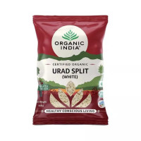 Белый Урад Дал колотый, 500 г, Органик Индия; White Urad Dal Split, 500g, Organic India Белый Урад Дал колотый, 500 г, Органик Индия; White Urad Dal Split, 500g, Organic India
