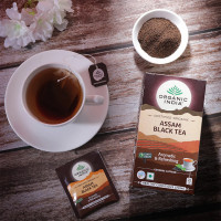 Черный чай Ассаам, 25 пакетиков, Органик Индия; Black tea Assam, 25 bags, Organic India Черный чай Ассаам, 25 пакетиков, Органик Индия; Black tea Assam, 25 bags, Organic India