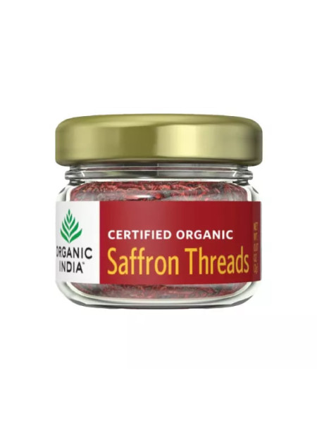Шафран, 2 г, Органик Индия; Saffron, 2 g, Organic India
