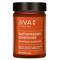Яштимадху Компаунд, облегчение кашля и защита желудка, 100 г, Джива Аюрведа; Yasthimadhu Compound 100g, Jiva Ayurveda