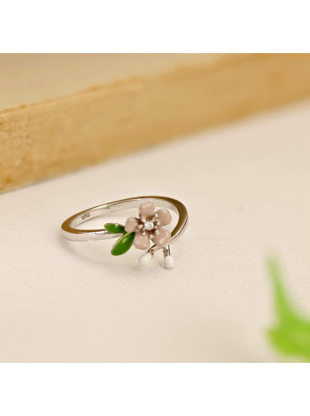 Серебряное кольцо "Цветок" Exotic Floral Design