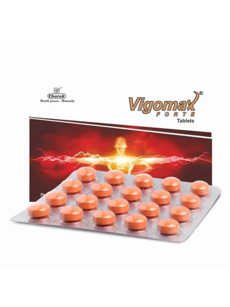 Таблетки Вигомакс Форте для мужской силы, 20 таблеток, Чарак Фарма; Vigomax Forte Tablet 20 tabs, Charak Pharma