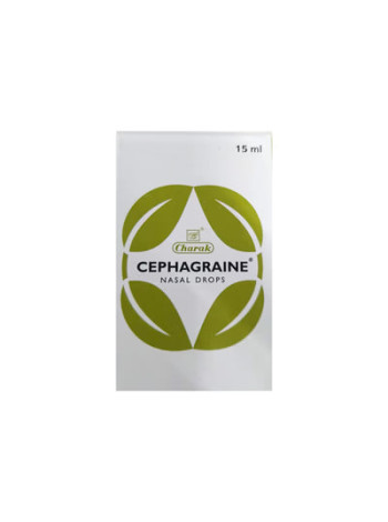 Назальные капли Сефагрейн от мигрени и синусита, 15 мл, Чарак Фарма; Cephagraine Drops 15 ml, Charak Pharma