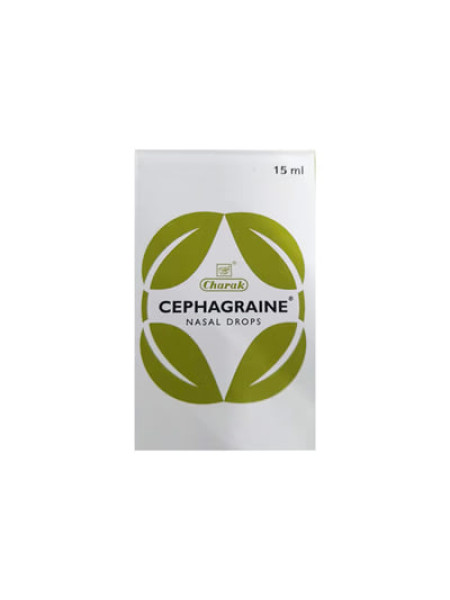 Назальные капли Сефагрейн от мигрени и синусита, 15 мл, Чарак Фарма; Cephagraine Drops 15 ml, Charak Pharma