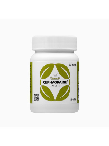 Таблетки Сефагрейн от мигрени и синусита, 60 таблеток, Чарак Фарма; Cephagraine Tablets 60 tabs, Charak Pharma