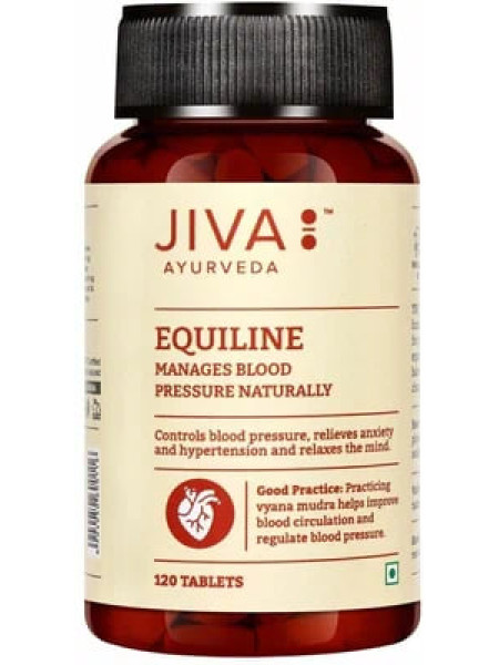 Эквилайн, контроль кровяного давления, 120 таблеток, производитель "Джива Аюрведа"; Jiva Equiline 120  Tablet