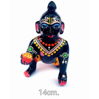 Ладу Гопал черный медный (14 см); Ladoo Gopal black Brass Idol 14 сm Ладу Гопал черный медный (14 см); Ladoo Gopal black Brass Idol 14 сm