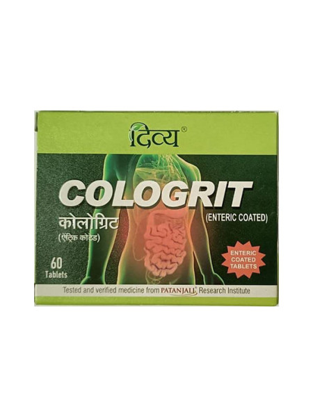 Кологрит, таблетки от желудочно-кишечных заболеваний, 60 таблеток, производитель Патанджали; Patanjali Divya Cologrit 60 tab