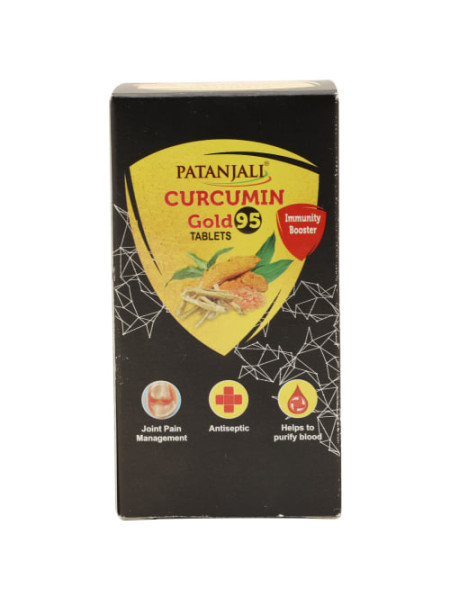 Куркумин Голд 95, 60 таблеток, производитель Патанджали; Patanjali Curcumin Gold 60Tablet 