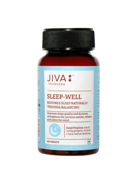 Слип Вэлл, успокоительный препарат, 120 таб., производитель Джива Аюрведа; Sleep-Well 120 Tablets