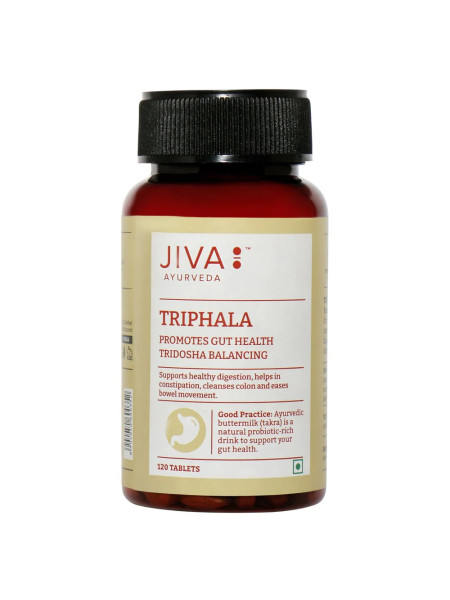 Трифала, 120 таблеток, производитель Джива Аюрведа; Triphala 120 Tablets, Jiva
