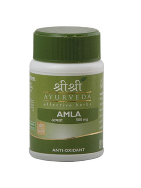 Амла 500 мг: антиоксидант, 60 таб., производитель "Шри Шри Аюрведа", Amla 500 mg, 60 tabs., Sri Sri Ayurveda