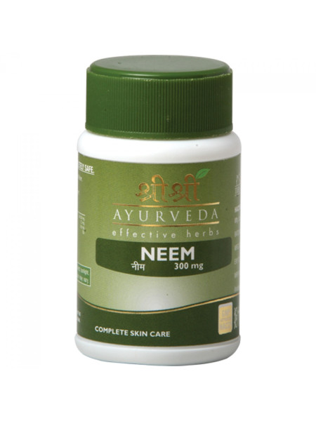 Ним 300 мг, 60 таб., производитель "Шри Шри Аюрведа", Neem 300 mg, 60 tabs., Sri Sri Ayurveda